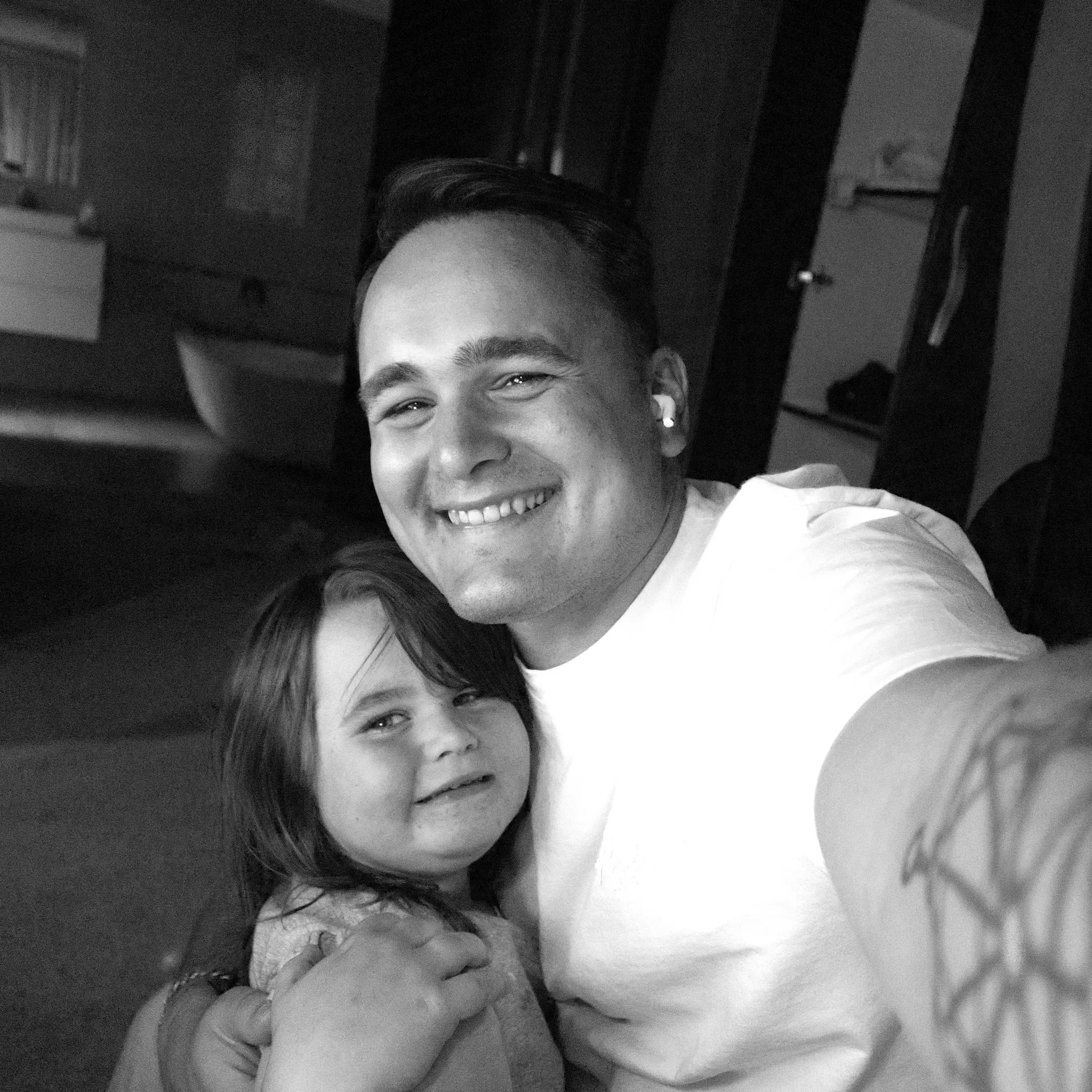 Devin with his daughter